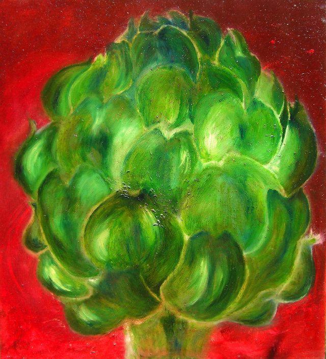Artischocke l auf Leinw. 100x100cm