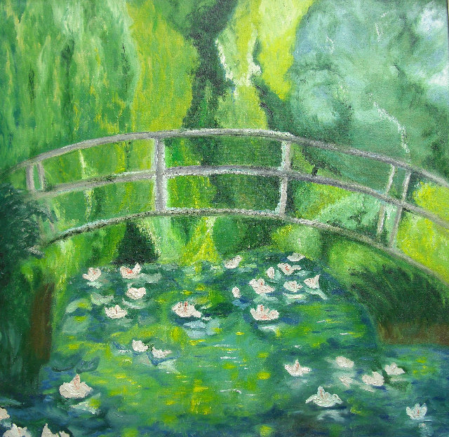 Die-Brcke l auf Leinw. 100x100cm verkauft