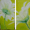 Erblhen l auf Leinw. je 40x120cm